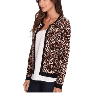 NYDJ Jacquard Animal Print Cardigan